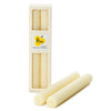 8 Inch Hand Rolled Beeswax Taper Candle Pair