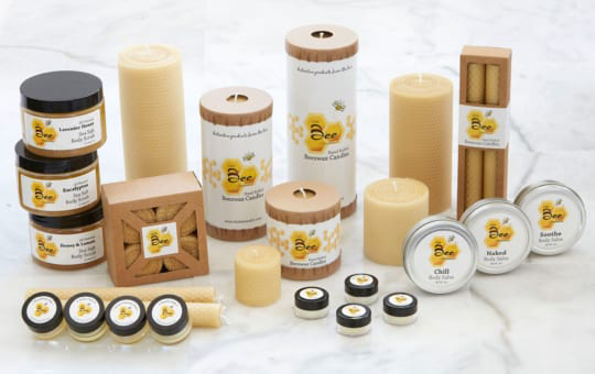 Hand rolled beeswax candles, all natural, long-burning candles