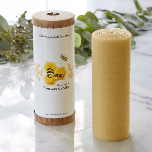Hand Rolled Beeswax Candles - 8 Inch Pillar