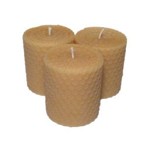 Hand Rolled Beeswax Votive Candles