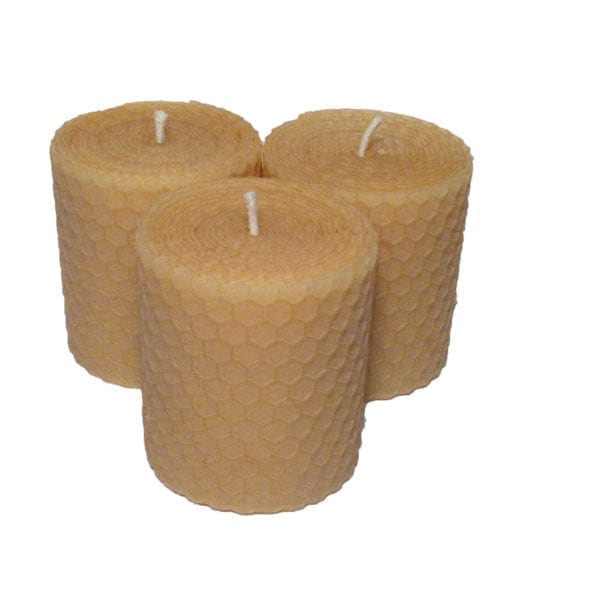 Hand Rolled Beeswax Votive Candles